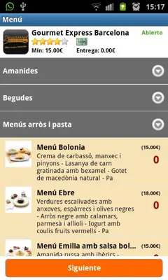 Food2u android App screenshot 1